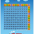 Conxunto de 3 carteis de papel plastificados con carta Braille